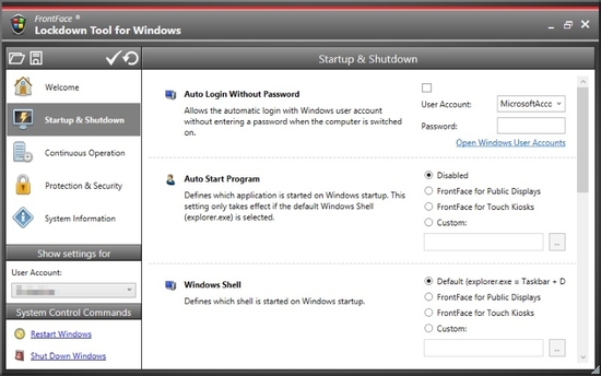 FrontFace Lockdown Tool