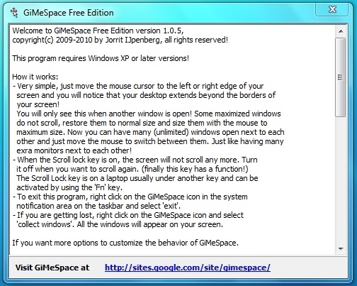 GiMeSpace Free Edition