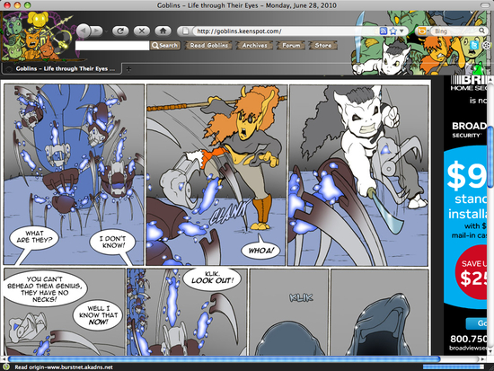 Goblins Comic Firefox Theme