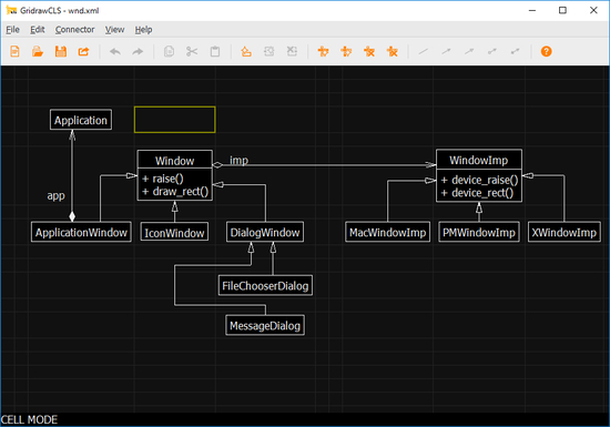 Gridraw for Class diagram