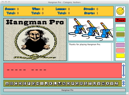 Hangman Pro for the Macintosh