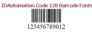 IDAutomation Code 128 Barcode Fonts