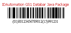 IDAutomation GS1 Databar Java Package