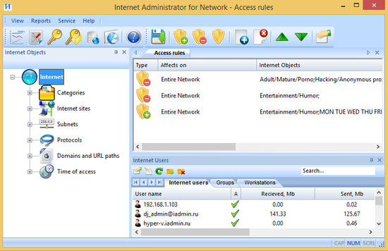 Internet Administrator for Network