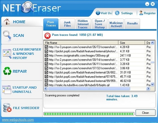 Internet Cleaner Software