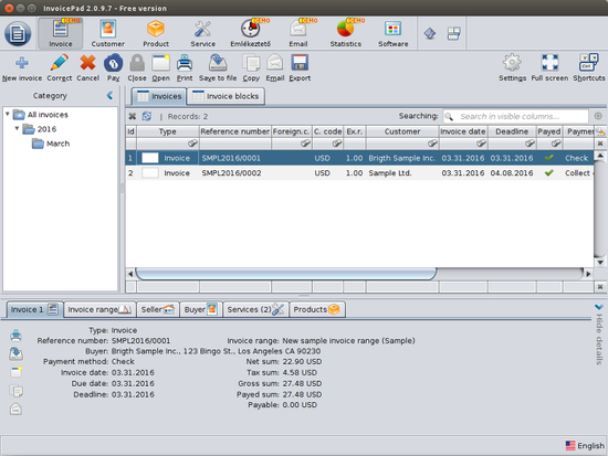 InvoicePad 2 for Linux 64 bit