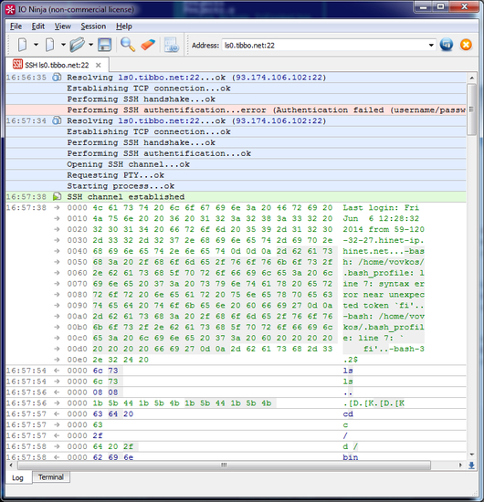 IO Ninja Programmable Terminal/Sniffer