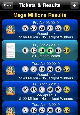 iPhone Lottery App Lottotopia