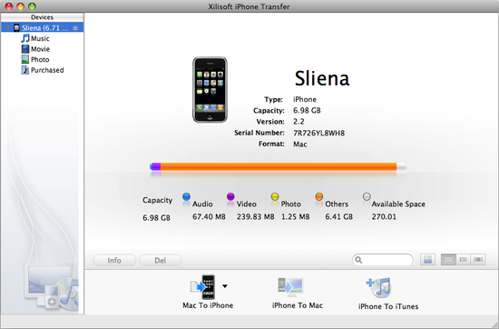iPhone Transfer for Mac professional