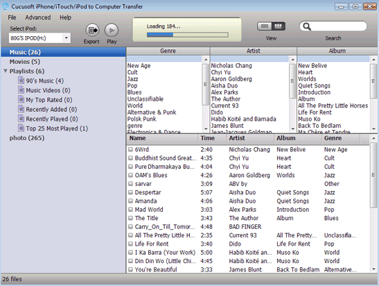 iPod/iPhone to computer transfer tools