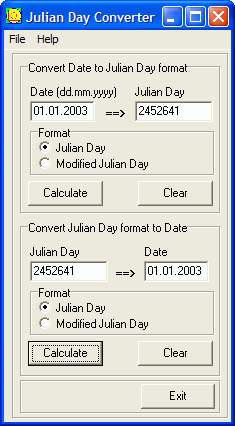 Julian Day Converter