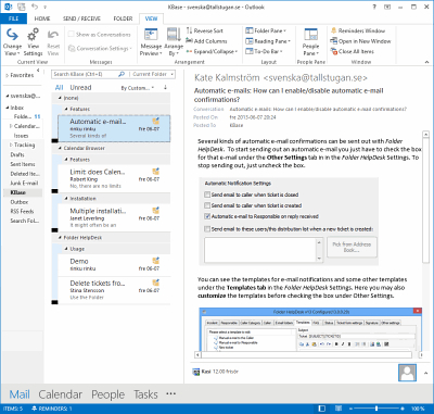 KBase for Outlook