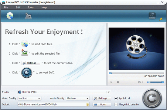 Leawo DVD to FLV Converter