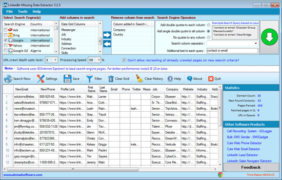 LinkedIn Missing Data Extractor