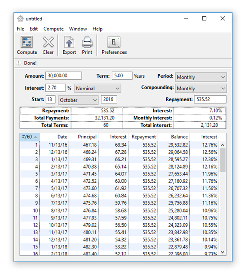 Loan Calc