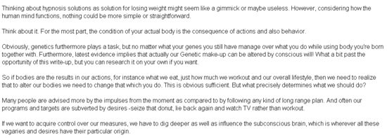 Lose Weight With Hypnosis Application