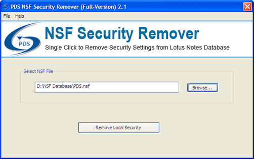 Lotus Notes NSF Security Remover
