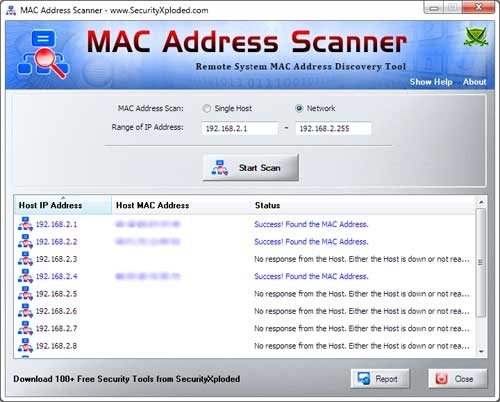 MAC Address Scanner