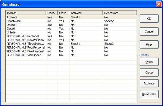 MacroRunner for Excel