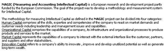 MAGIC Intellectual Capital (MBA)