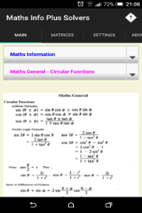 Maths Info Plus Solvers