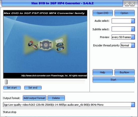 Max DVD to 3GP MP4 Converter