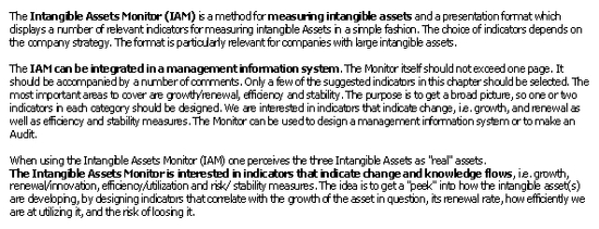 Measuring Intangible Assets (MBA)