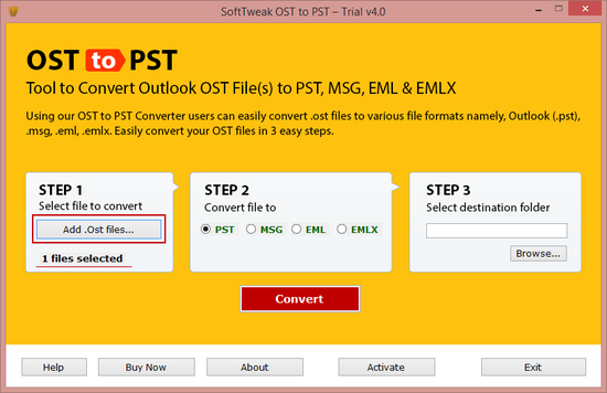 Microsoft OST to PST Converter