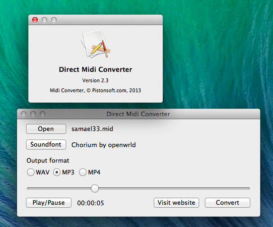 Midi Converter for Mac