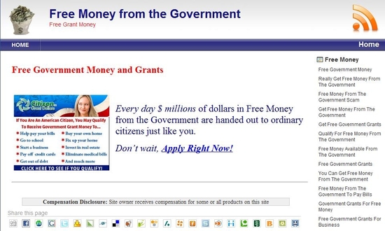 Money from the Government