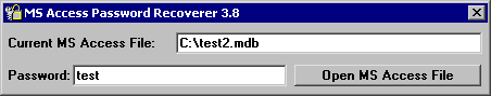 MS Access Password Recoverer