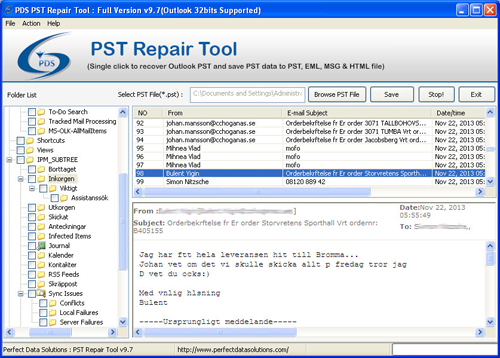 MS PST Repair Tool