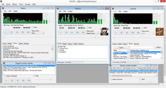 Multi Zone Audio Player