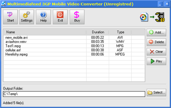 Multimediafeed 3GP Video Converter