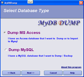 MyDbDump pro