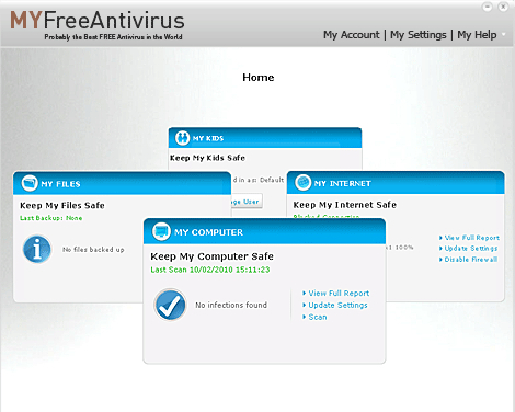 MYFreeAntivirus Best FREE Antivirus, incl. FREE support!
