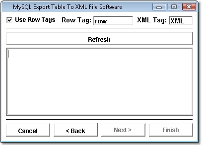 MySQL Export Table To XML File Software