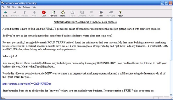 Network Marketing Coaching