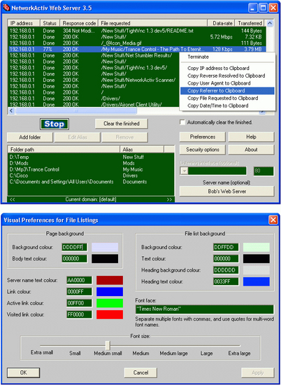 NetworkActiv Web Server