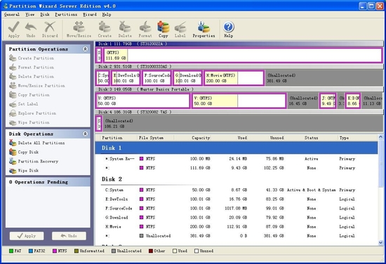 New Partition Wizard Enterprise Edition