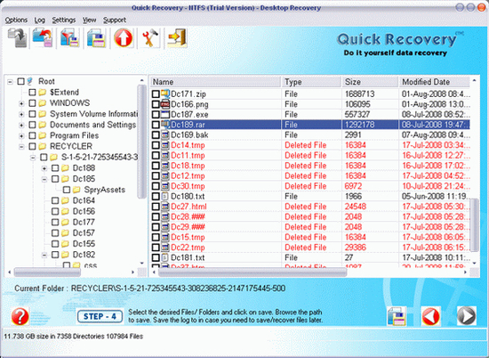 NTFS Data Recovery Program