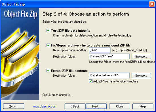 Object FIX ZIP
