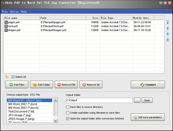 Okdo Pdf to Word Txt Tif Jpg Converter