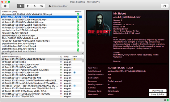 Open Subtitles FlixTools Pro