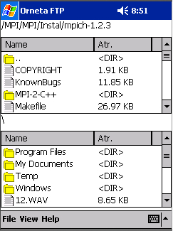 Orneta FTP for Pocket PC 2003