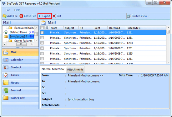 OST File to Outlook