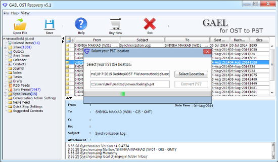 OST to PST Converter