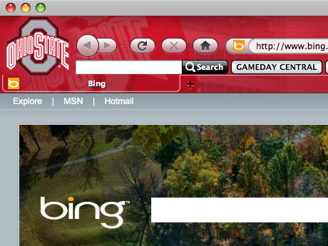 OSU Buckeyes Firefox Browser Theme