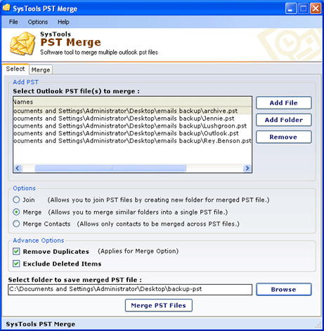 Outlook Archive Merge