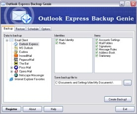 Outlook Express Backup